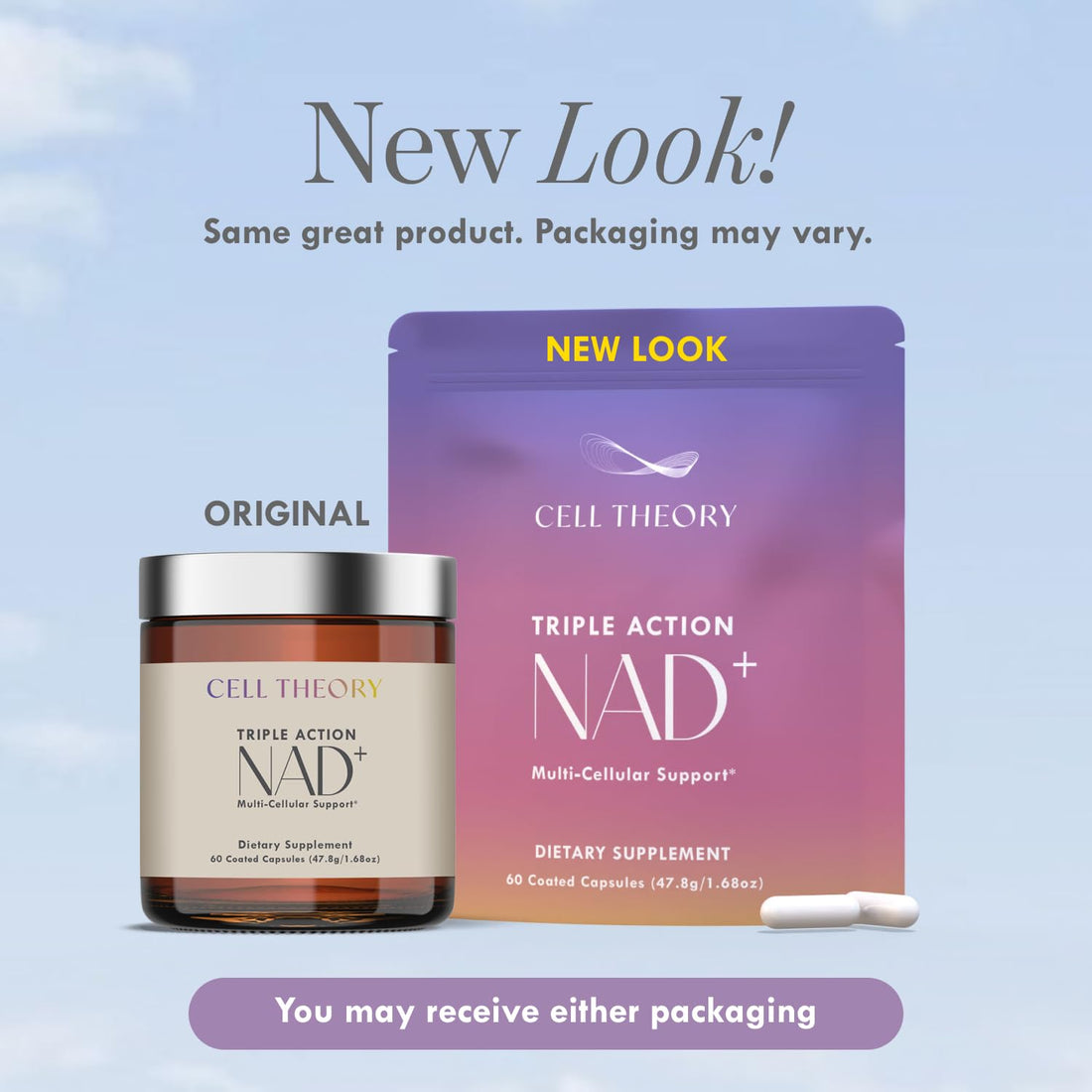 Cell Theory NAD+ Supplement – Triple Action Liposomal NAD+ & NADH Formula for Cellular Energy, Mitochondrial Support, and Longevity, Developed by Dr. Halland, 60 Capsules (30-Day Supply) Cell Theory buy supplements canada
