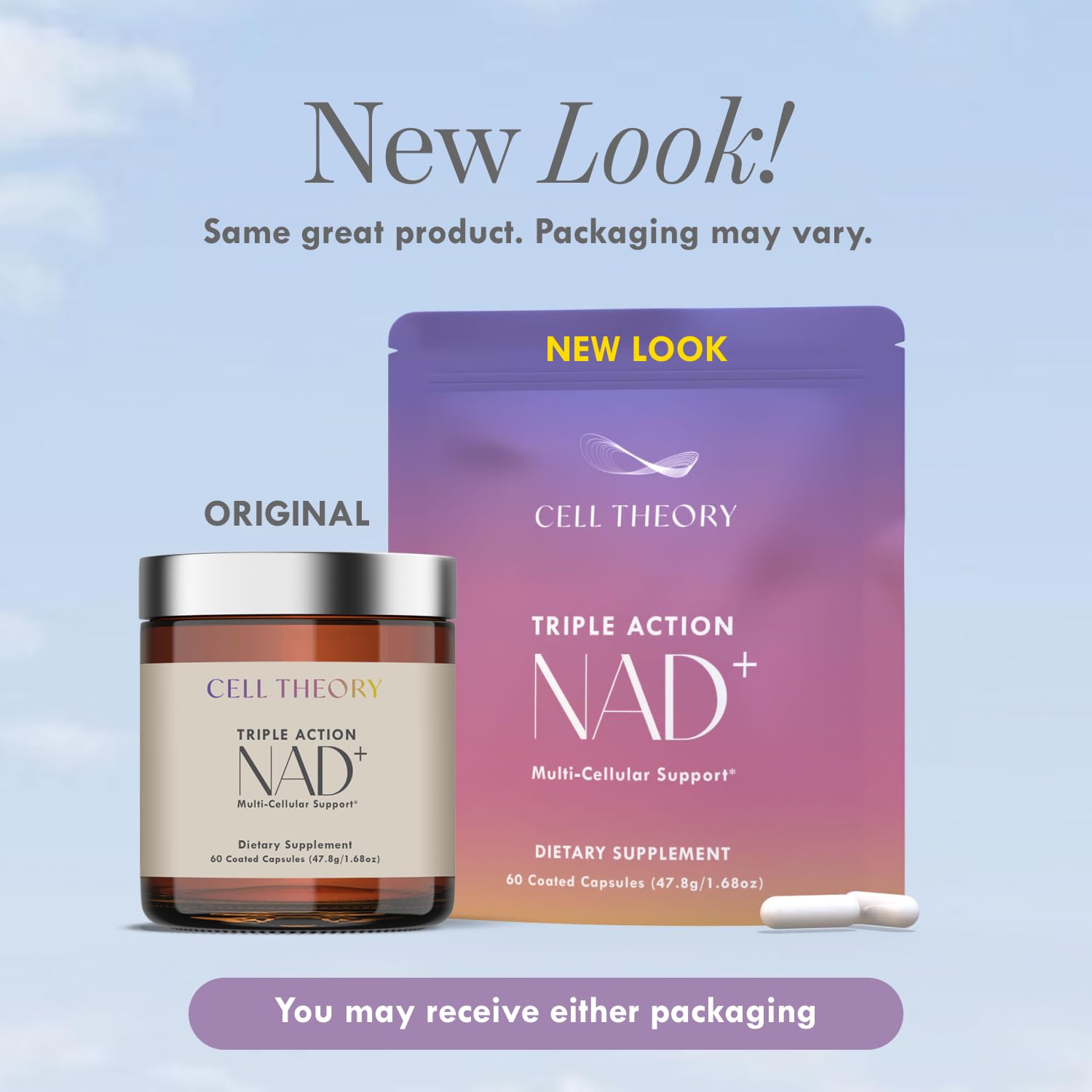 Cell Theory NAD+ Supplement – Triple Action Liposomal NAD+ & NADH Formula for Cellular Energy, Mitochondrial Support, and Longevity, Developed by Dr. Halland, 60 Capsules (30-Day Supply) Cell Theory buy supplements canada
