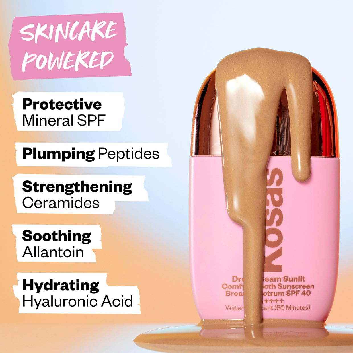 Kosas DreamBeam SPF 40 Mineral Sunscreen for Face + Makeup Prep – Lightweight Hydrating Sun Protection, 40 ml Kosas buy supplements canada