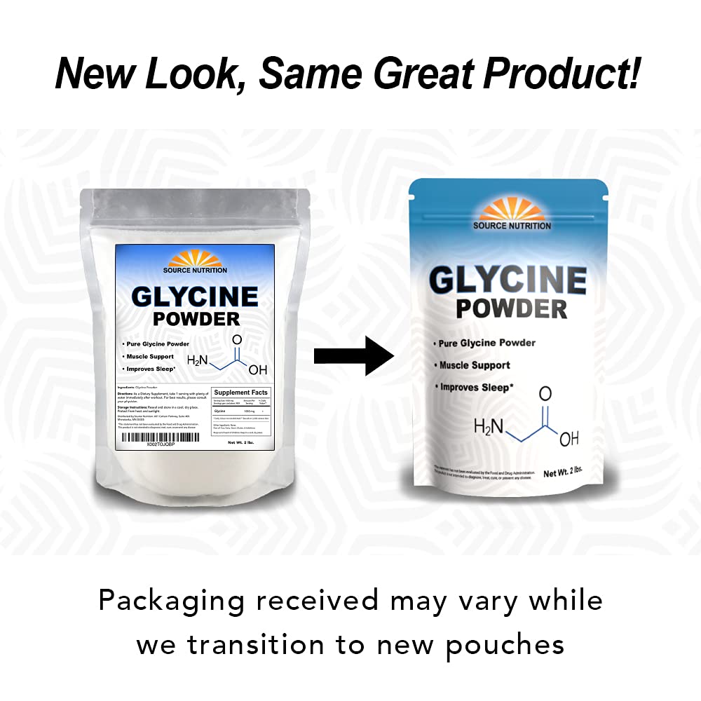 Glycine Powder (2 lbs) - Promotes Restful Sleep, Muscle Energy and Strength, Memory and Cognition Support (Resealable Bag) TradeKing buy supplements canada