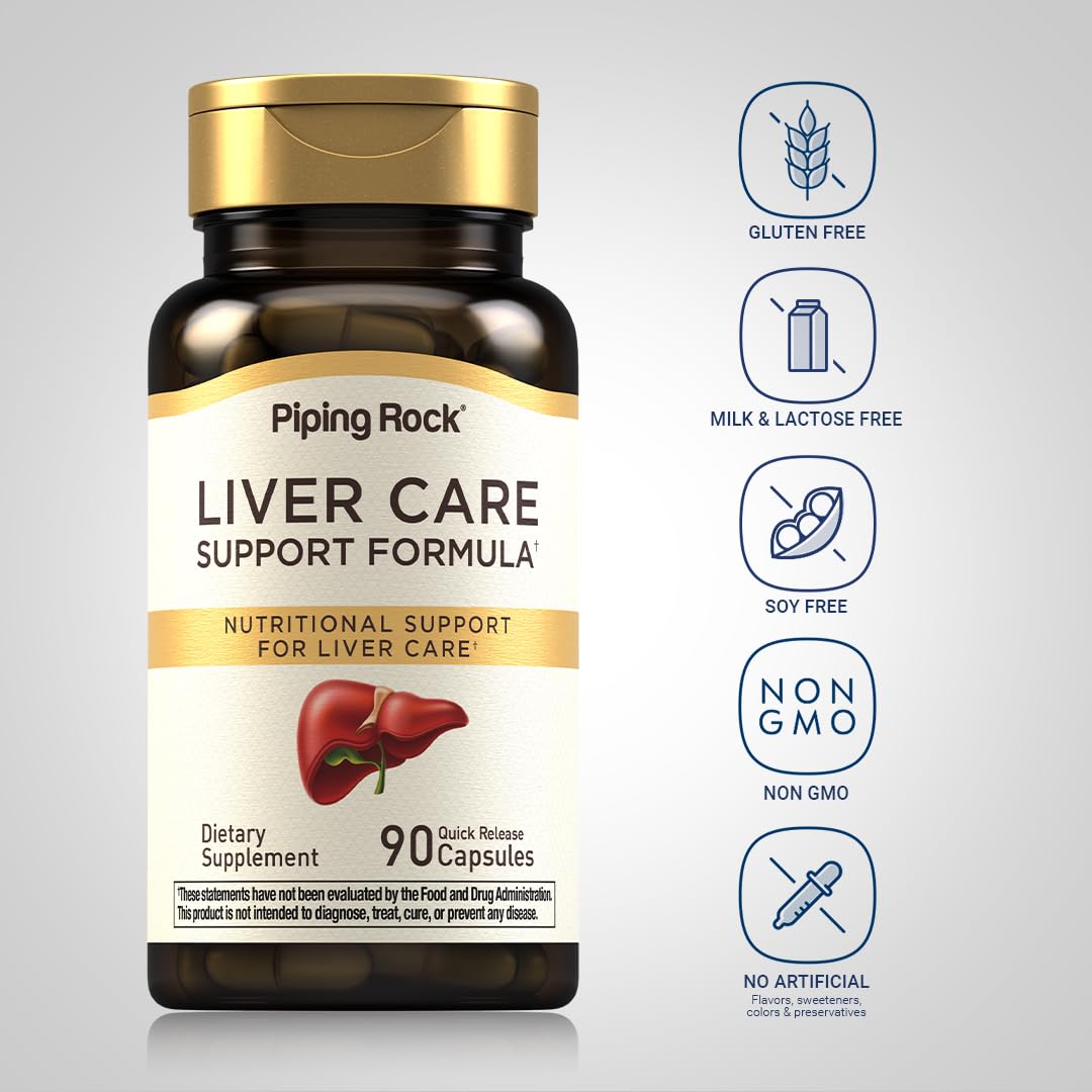 Piping Rock Liver Cleanse Complex | 90 Capsules | Liver Care Support Formula | Non-GMO, Gluten Free Supplement Piping Rock buy supplements canada