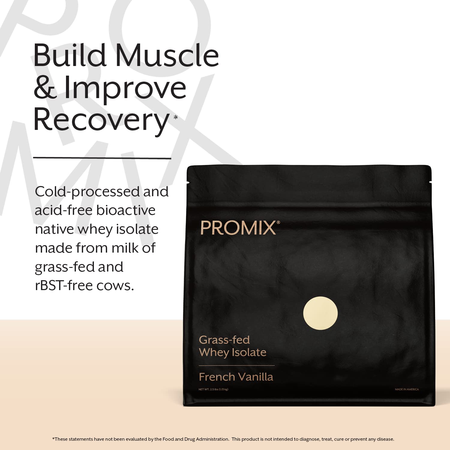 Promix Whey Protein Isolate Powder - Grass-Fed & 100% All Natural - ­Post Workout ProMix Nutrition buy supplements canada