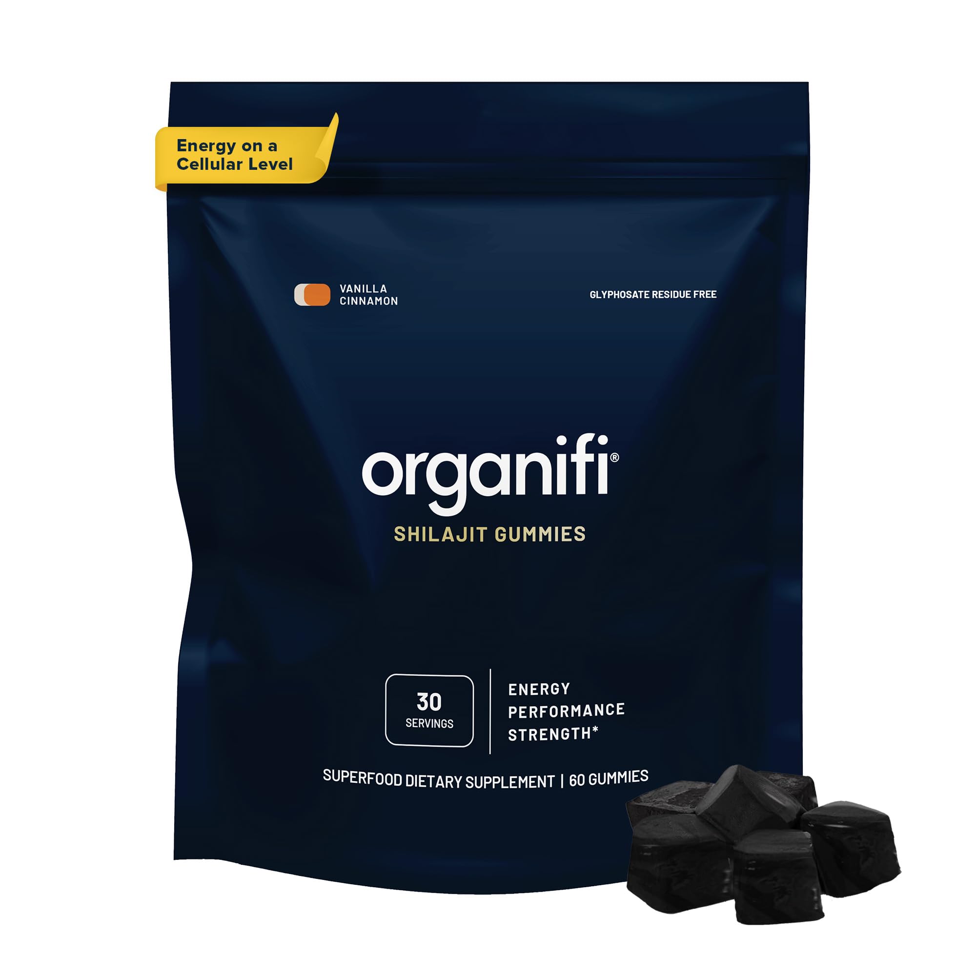 Organifi - Shilajit Gummies - Supports Natural Energy and Strength - Vanilla Cinnamon Organifi buy supplements canada