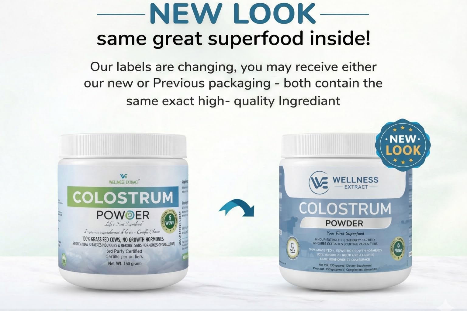 WELLNESS EXTRACT Bovine Colostrum Powder Rich in Protein & Lactoferrin- The True Certified Supplement for Immune Support, Gut Health, Muscle Growth - 150g WELLNESS EXTRACT buy supplements canada
