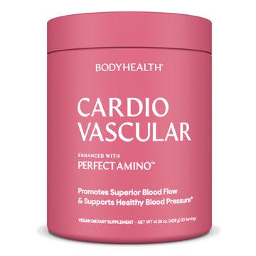 BodyHealth Cardio Vascular with PerfectAmino, Blood Flow and Heart Health Supplement Support with CoQ10, Nicotinamide Riboside, Resveratrol and D-Ribose, Chocolate Flavor, 30 Servings BodyHealth buy supplements canada