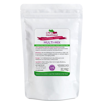 The Beet Lady Life's Healthiest Multi Mix Vitamin & Mineral Whole Food Therapy Blend with Real Fruit & Vegetables. Organic, Plant-Based, Non-GMO. 6 oz The Beet Lady buy supplements canada