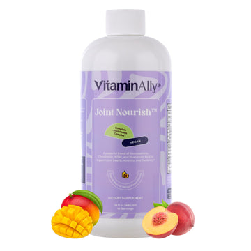 Joint Nourish – 100% Vegan Liquid Joint Supplement | Vegan Glucosamine, Chondroitin, MSM, Hyaluronic Acid & Vitamin C | Mango-Peach | Supports Joint Mobility, Cartilage & Skin | Sugar-Free,16 Servings Vitaminally buy supplements canada