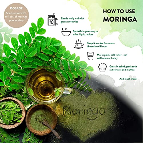 1KG Moringa Superleaf Powder Oleifera 100% Organic Raw Premium Quality Non-GMO Spring Blossom buy supplements canada