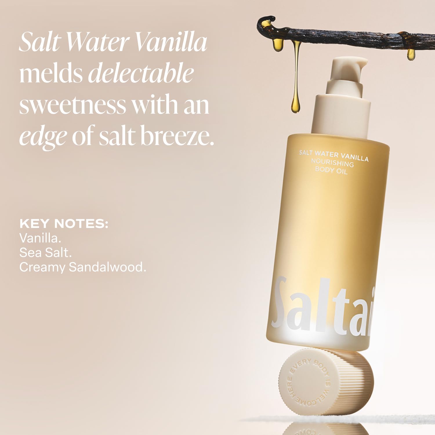 Saltair Body Oil - Luxurious Salt Water Vanilla After Shower and Bath Oil for Women and Men. Botanical, Non-Greasy Saltair buy supplements canada