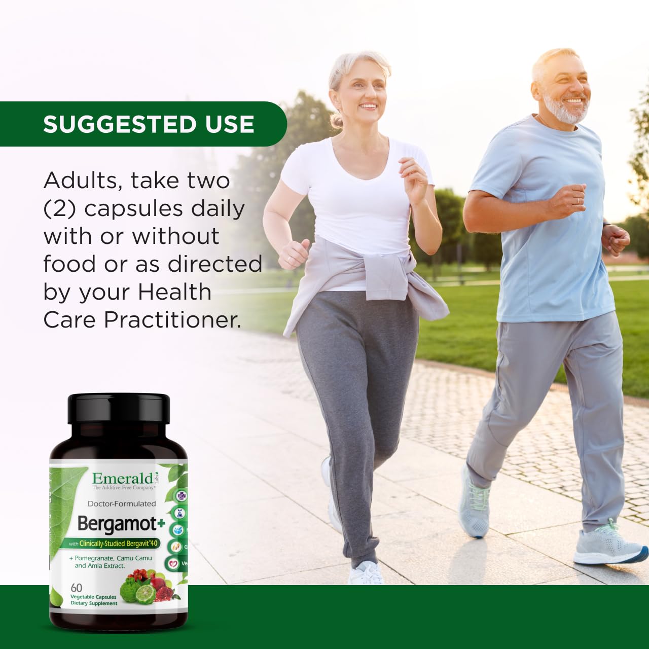 EMERALD LABS Bergamot+ - Supports Metabolism & Heart Health with Bergamot, Pomegranate, Amla & Camu Camu - Gluten-Free & Vegan - 60 Vegetable Capsules (30 Servings) EMERALD LABS buy supplements canada