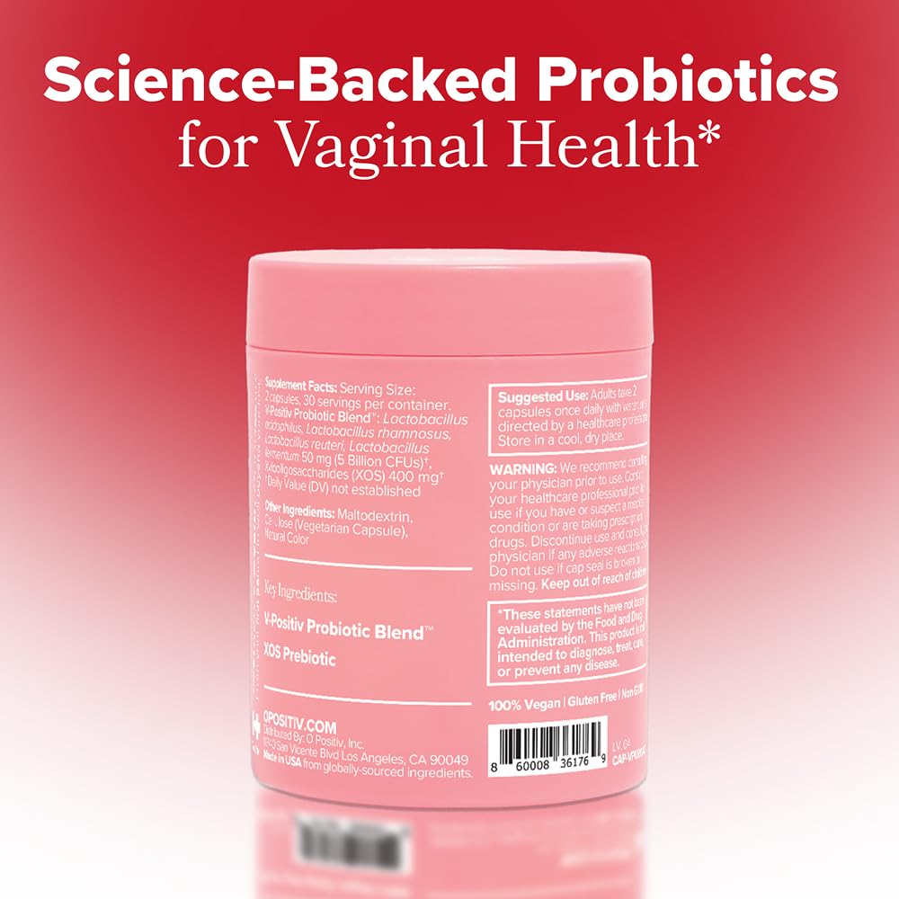 O Positiv URO Vaginal Probiotics for Women pH Balance with Prebiotics & Lactobacillus – Vaginal Health Supplement – Promote Healthy Vaginal Odor & Flora, 60 Count (Pack of 1), 1 Month Supply O Positiv buy supplements canada
