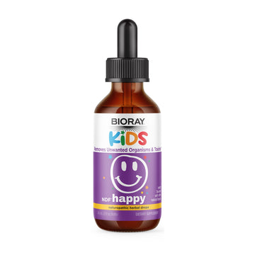 BIORAY Kids NDF Happy, Peach - 2 fl oz - Removes Unwanted Organisms That Can Trigger Irritability - 1-2 Month Supply BIORAY buy supplements canada