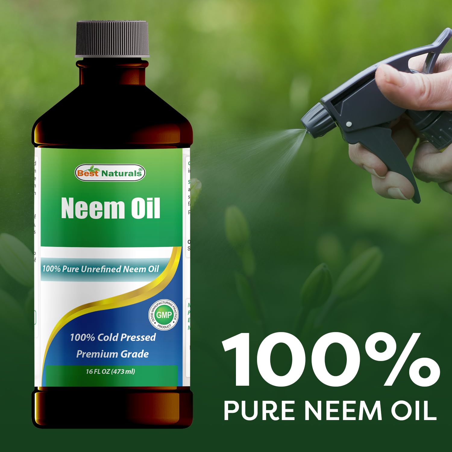 Best Naturals 100% Pure Neem Oil, 100% Cold Pressed and Unrefined - 16 OZ (1 Bottle) Best Naturals buy supplements canada