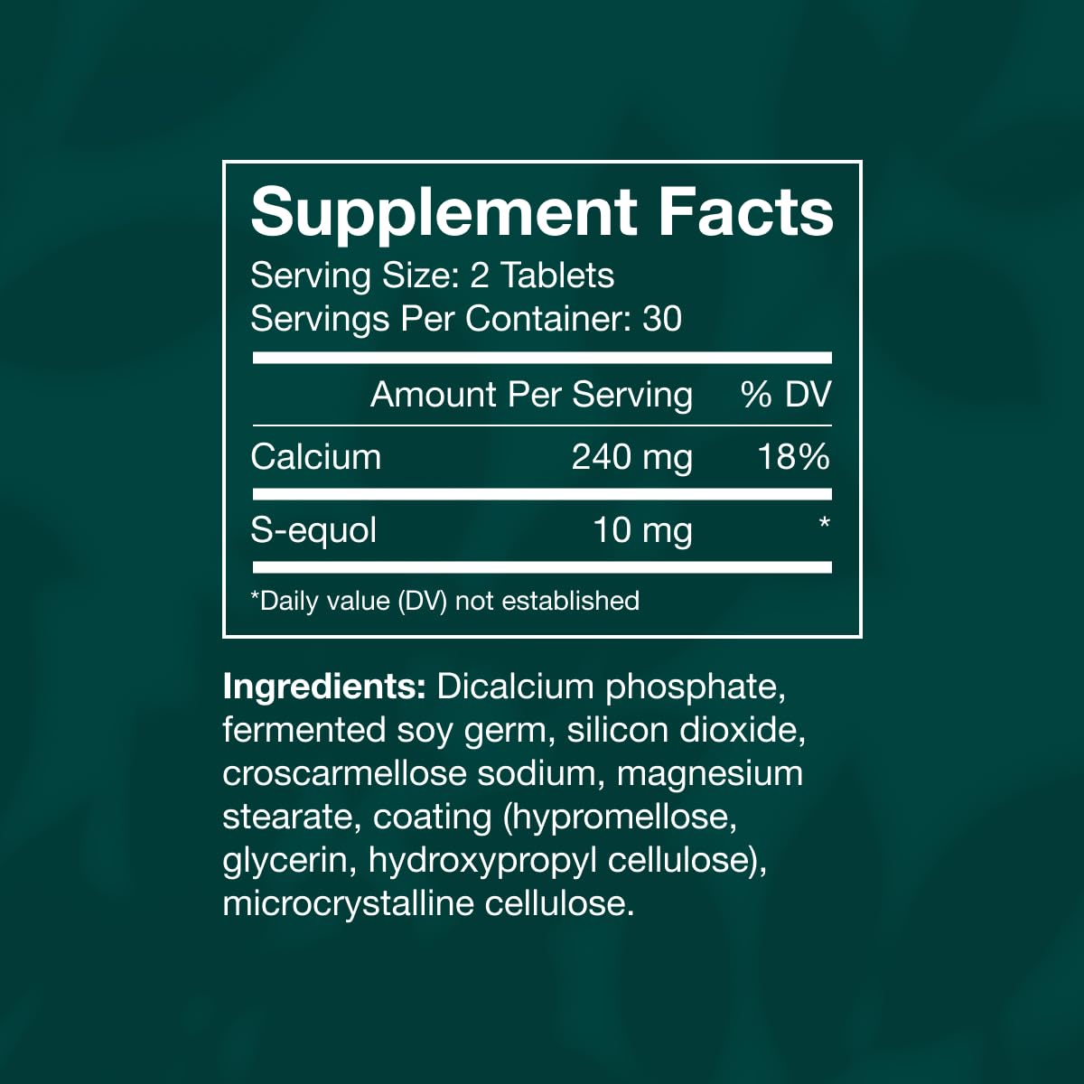 EQUELLE Multi-Symptom Perimenopause & Menopause Relief Relief from Hot Flashes, Muscle Aches & Supports More Sleep. Hormone-Free, Plant-Based S-Equol – 1 Month Supply (60 Tablets) EQUELLE buy supplements canada