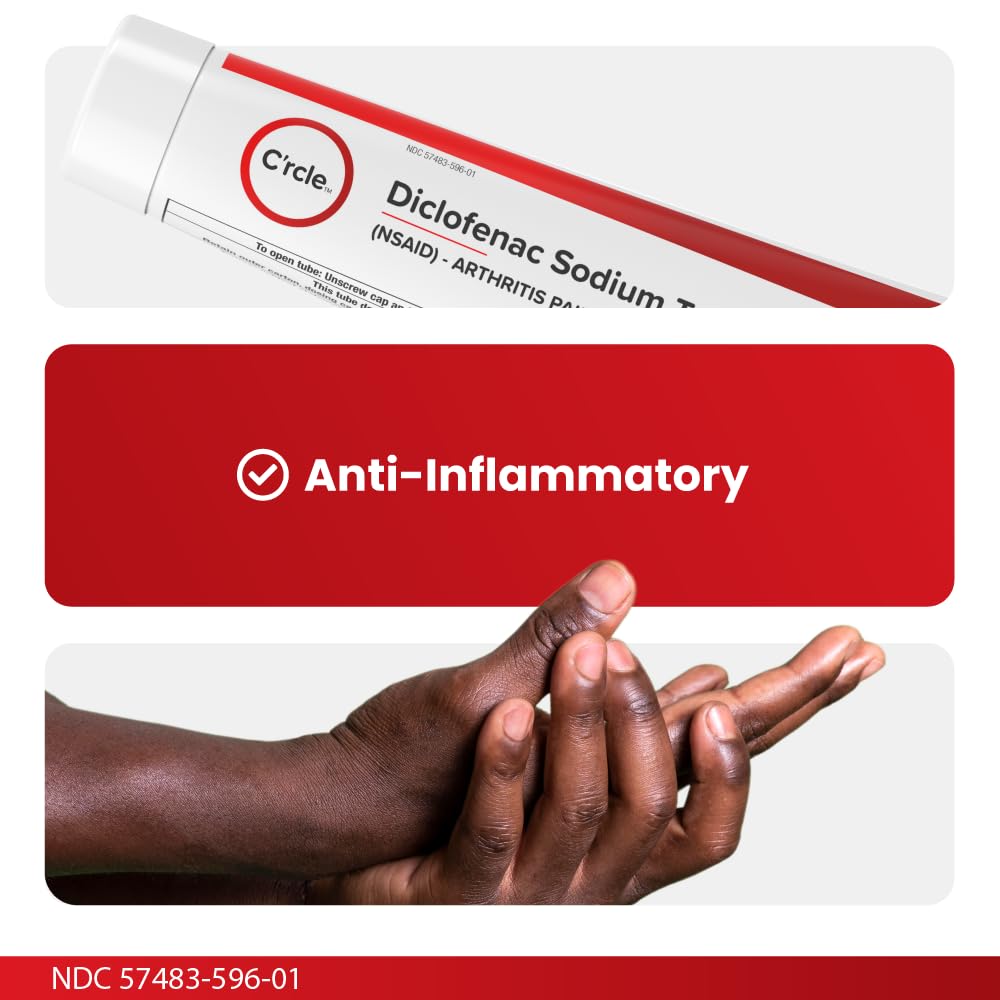 Diclofenac Sodium Gel 1% 150g Effective Arthritis Pain Reliever - Prescription Strength Anti-Inflammatory Gel - Extra Strength Arthritis Cream for Daily Use - Get Over-The-Counter Relief(1Pack) C'rcle buy supplements canada