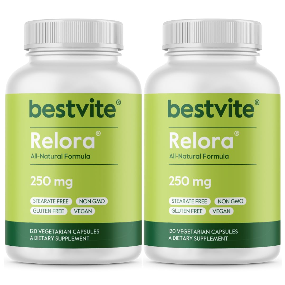 BESTVITE Filler-Free Relora 250mg (240 Vegetarian Capsules) (120 x 2) – Clinically Researched – No Stearates – Vegan – No Fillers – Supports the Management of Occasional Stress* BESTVITE buy supplements canada