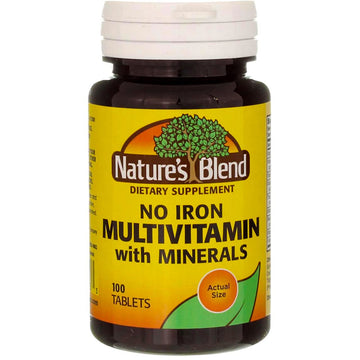 Nature's Blend Multiple Vitamin with Minerals No Iron 100 Tabs Nature's Blend buy supplements canada