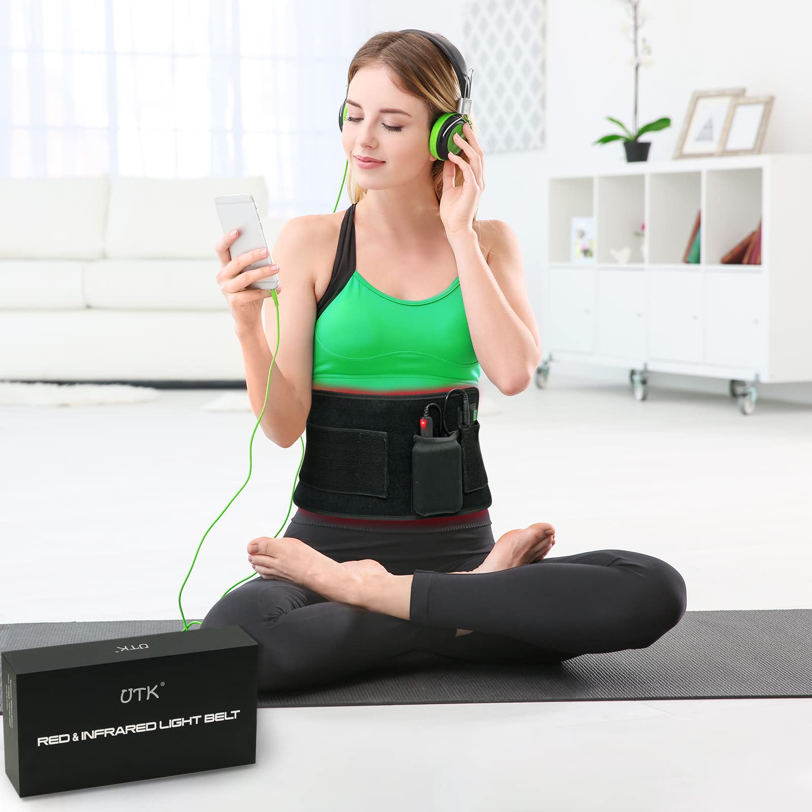 UTK Red Light Therapy Pad for Body Pain Relief, LED 660＆850nm Wearable Wrap Deep Therapy UTK buy supplements canada