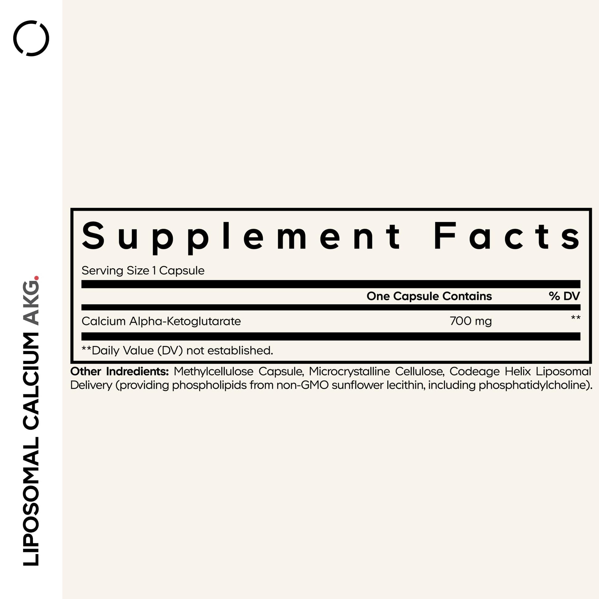 Codeage Liposomal Calcium AKG Supplement - Calcium Alpha-Ketoglutarate - 2-Month Supply - Liposomal Delivery - 1 Capsule Per Serving - Non-GMO, Gluten-Free - 60 Capsules Codeage buy supplements canada