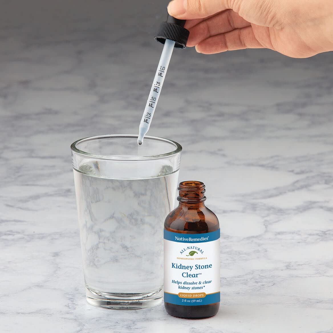 Native Remedies Kidney Stone Clear - Natural Homeopathic Formula Temporarily Helps Dissolve and Clear Kidney Stones - Relieves Pain, Nausea and Vomiting - 59 mL Native Remedies buy supplements canada