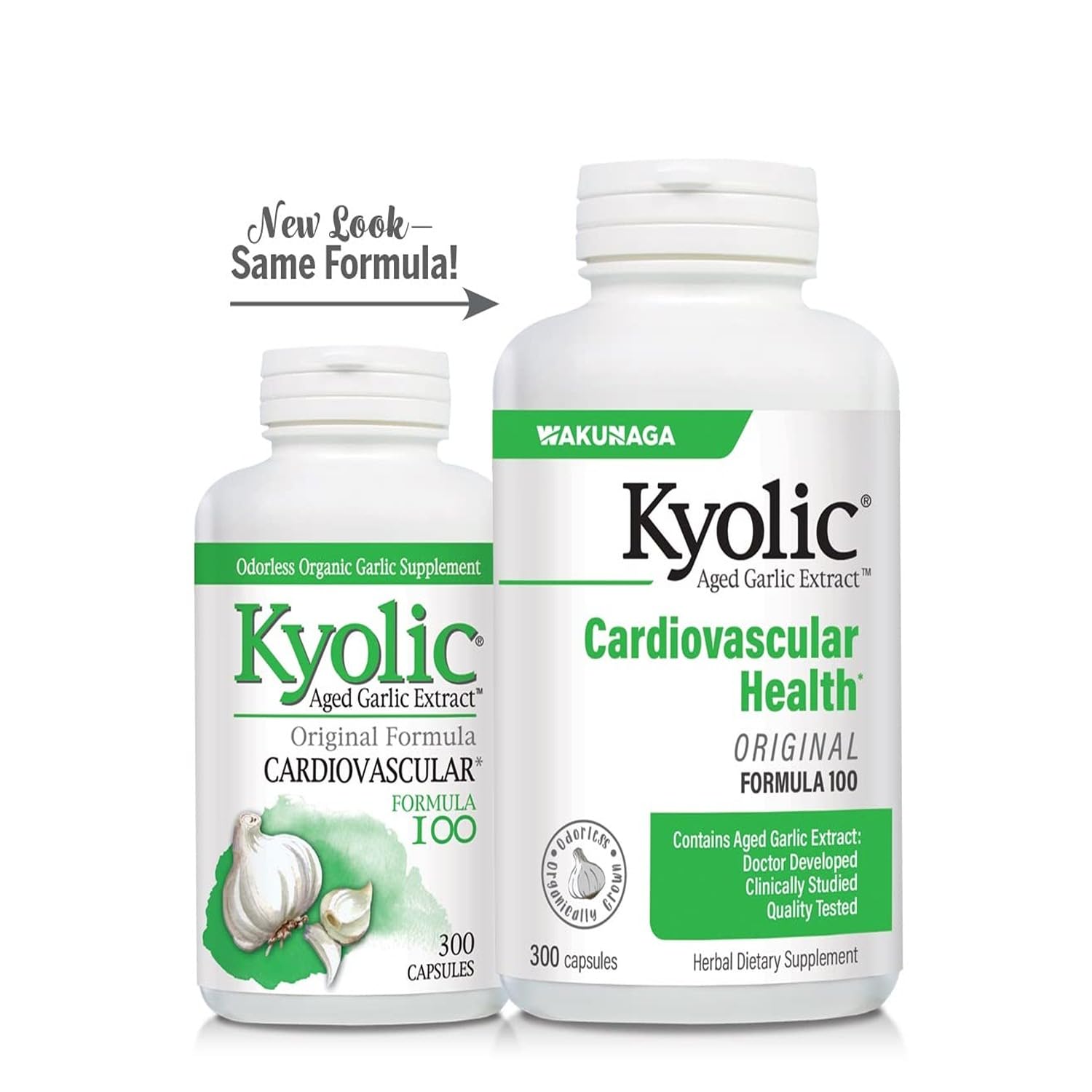 Kyolic Aged Garlic Extract Formula 100, Cardiovascular Health*, 300 Capsules. Kyolic buy supplements canada