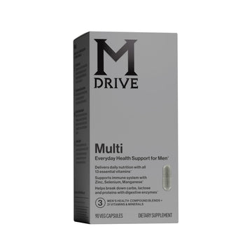 Mdrive Multivitamin for Men, Daily Multivitamin - Immune Health Support from Zinc, Selenium, Manganese & Vitamin D, Enzymes for Digestive Support, CoQ10 for Energy and Vitamin K2, 90 Capsules Mdrive buy supplements canada