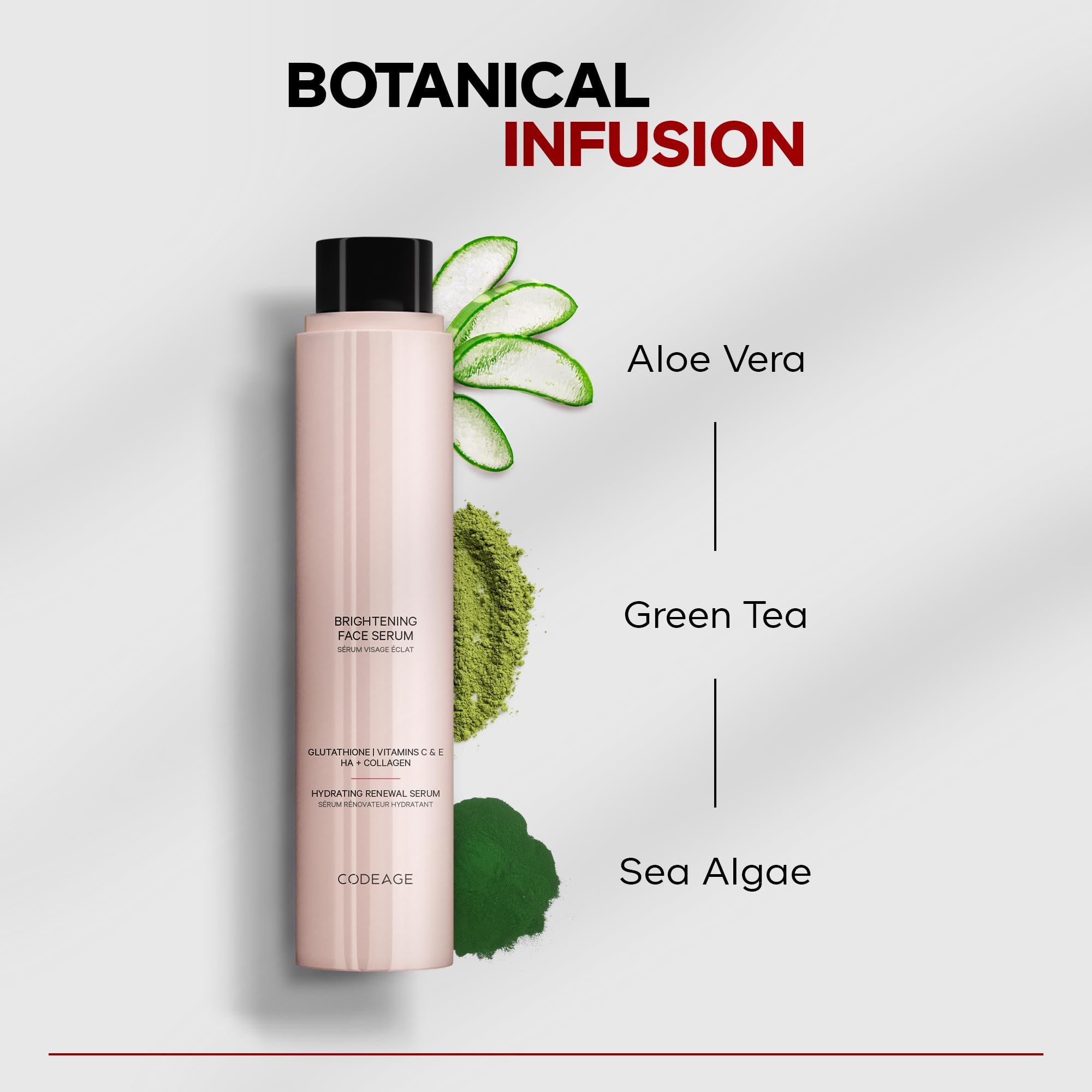 Maison Rouge Brightening Face Serum Refill by Codeage – Glutathione, Vitamin C, E, Hyaluronic Acid & Collagen – Radiance & Antioxidant Support – Paraben-Free – For All Skin Types – 1.7 fl oz Codeage buy supplements canada