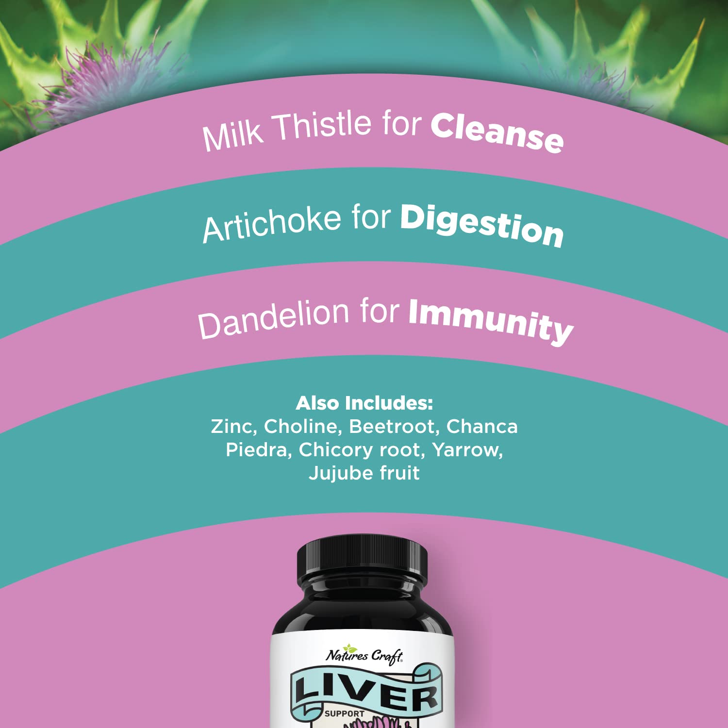Liver Cleanse Detox & Repair Formula - Herbal Liver Support Supplement Natures Craft buy supplements canada