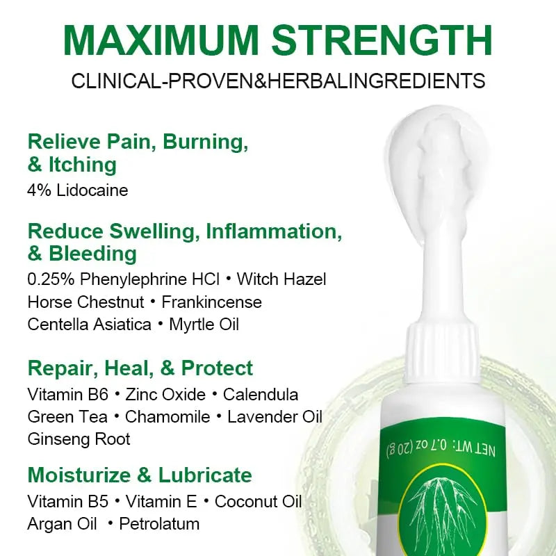 vamy Herbal Hemorrhoid Cream, Hemorrhoid Treatment and Hemorrhoids Cream with Lidocaine 4% and Phenylephrine HCI for Fast Relief of Pain, Swelling, Itching, Burning, Hemorrhoidal Treatment. 2 pc vamy buy supplements canada