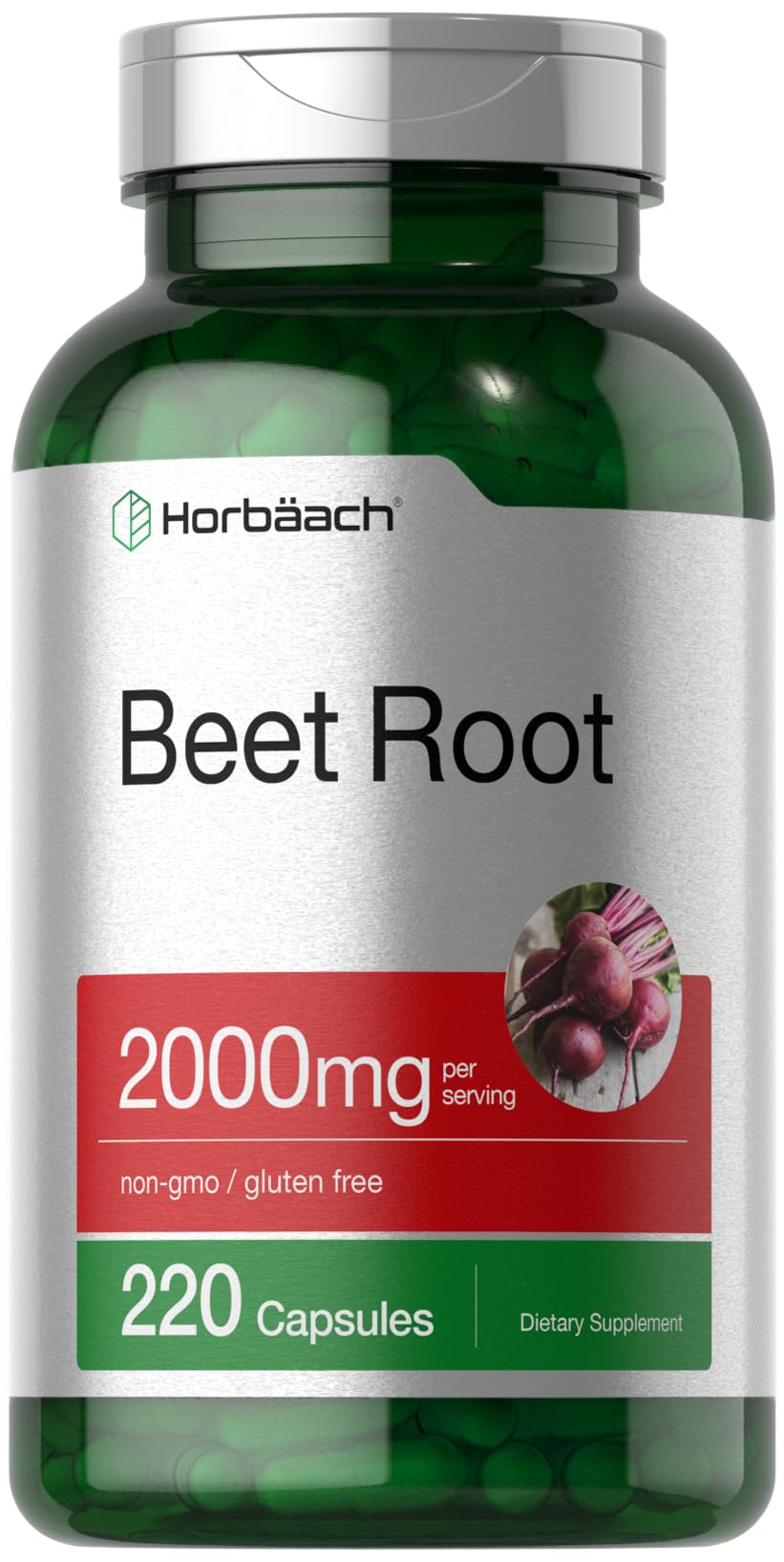 Horbäach Beet Root Powder Capsules | 220 Pills | Herbal Extract | Non-GMO, Gluten Free Supplement Horbäach buy supplements canada
