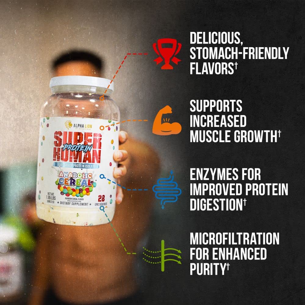 ALPHA LION Superhuman Whey Protein Powder, Great Tasting Pure Whey Protein Isolate ALPHA LION buy supplements canada