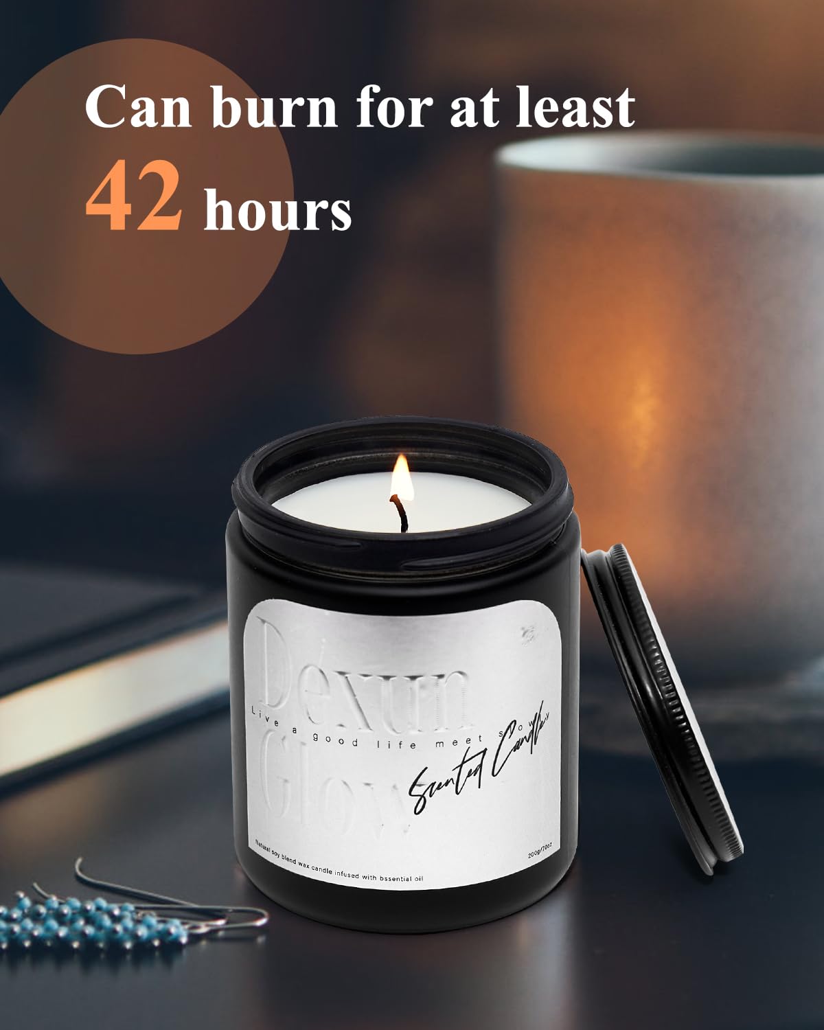 Aromatherapy Candle, Handcrafted with Natural Soy Wax and Essential Oils for Home Scented Appreciation Dexun Glow buy supplements canada
