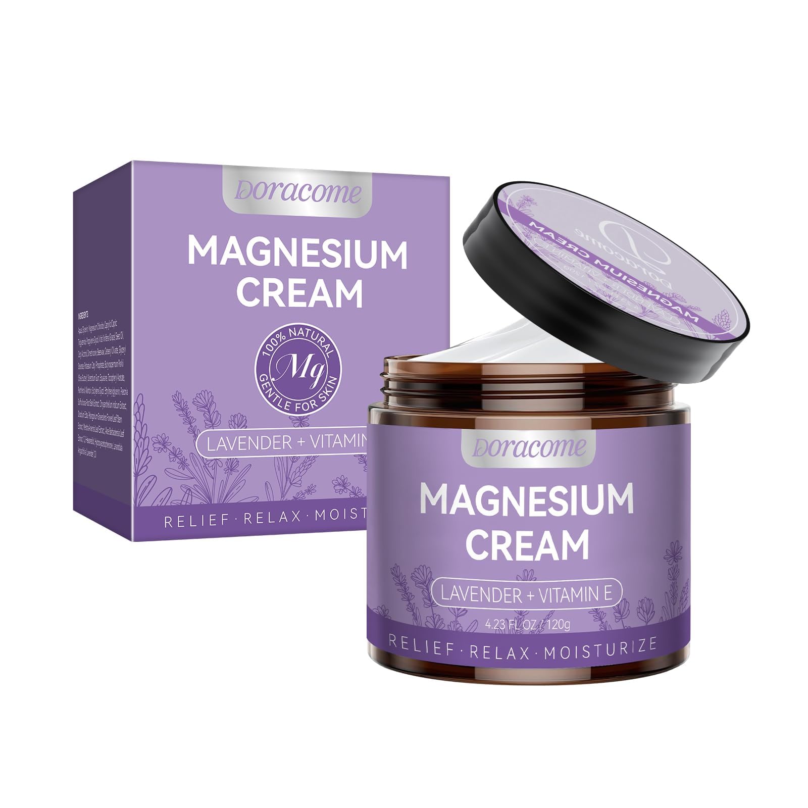 Doracome Magnesium Moisturizing Cream for Muscle Relief, Sleep Support and Stress Relief, Fast-Absorbing Formula,Skin Friendly,Lightly Scented Doracome buy supplements canada