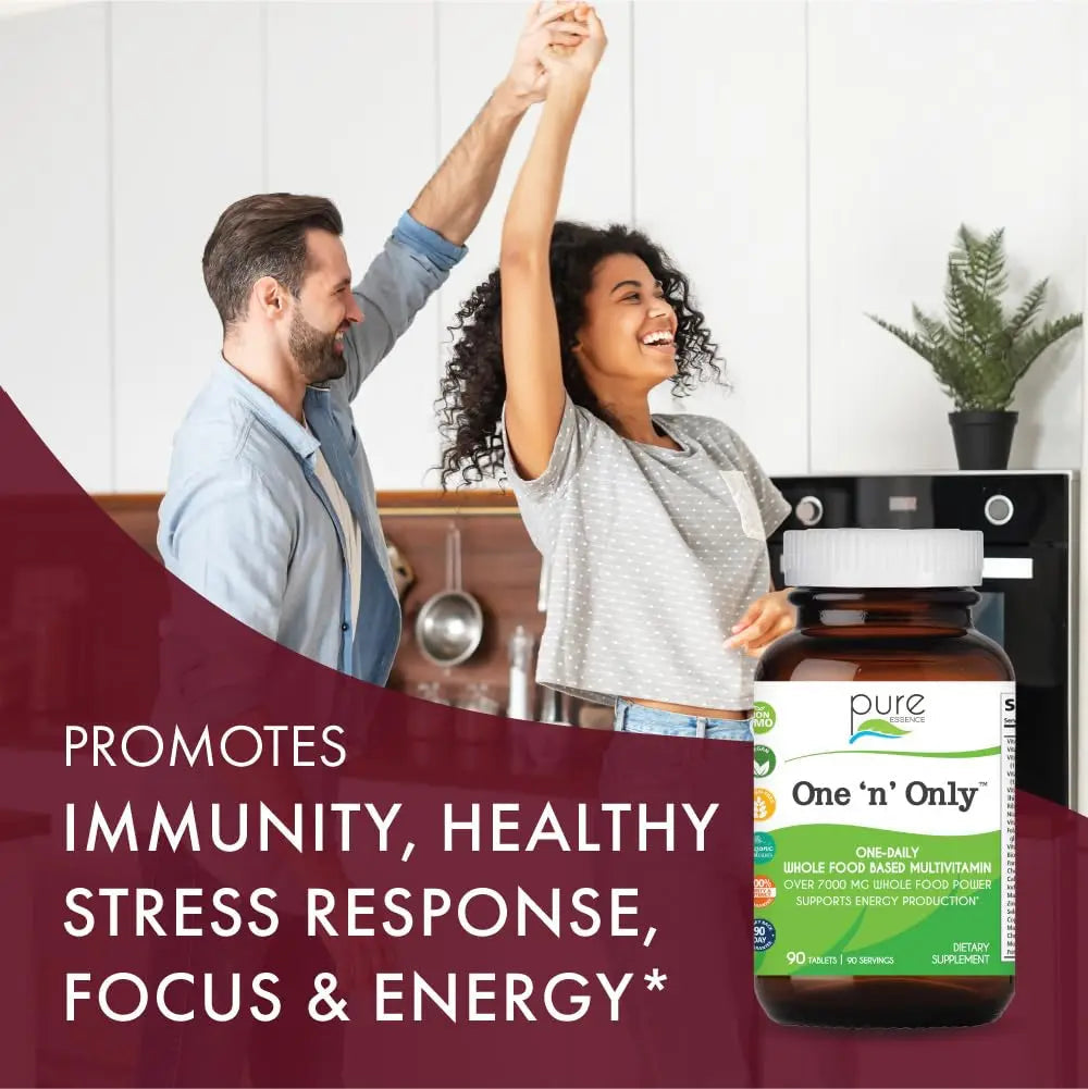 One n Only Whole Food Multivitamin by Pure Essence - Super Energetic Once a Day with Superfoods, Minerals, Enzymes PURE ESSENCE LABS buy supplements canada