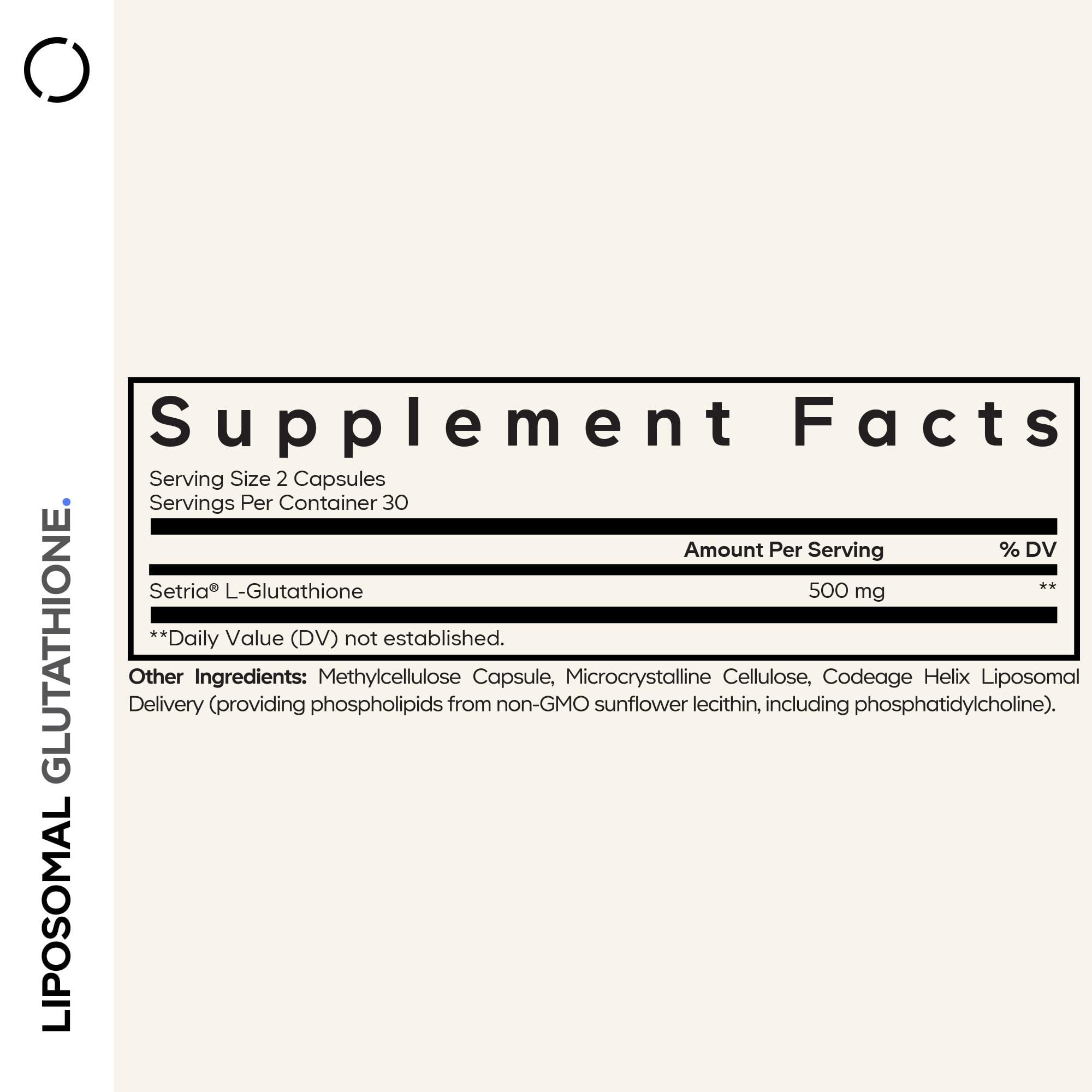 Codeage Liposomal Glutathione Supplement - Pure Reduced Setria L-Glutathione, Liposomal Delivery, Phospholipid Complex - Vegan, Non-GMO - 2-Pack Codeage buy supplements canada