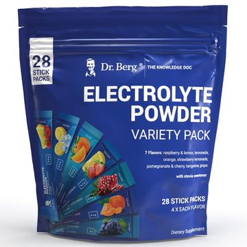 Dr. Berg's Electrolytes Powder Packets - Travel Size Hydration Electrolyte Drink Mix Dr. Berg Nutritionals buy supplements canada