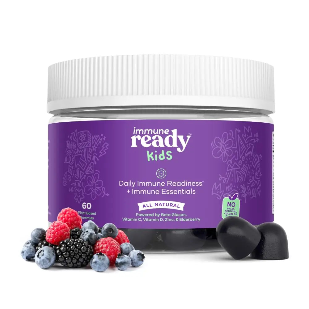 Immune Ready™ Kids Multivitamin Gummies – Mixed Berry Flavor – Sugar-Free Daily Kids Immune Support with Beta Glucan, Elderberry Immune Ready buy supplements canada