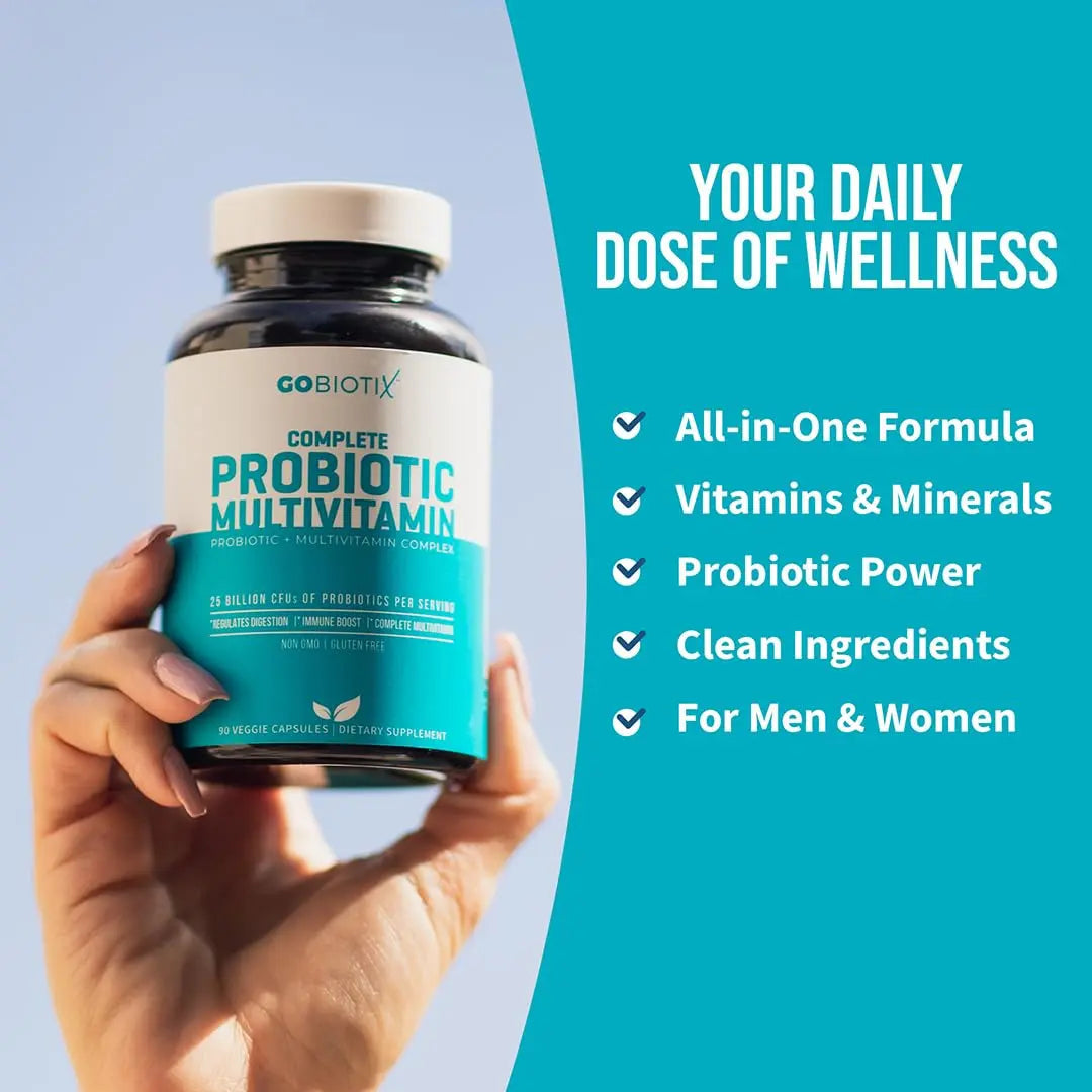 GOBIOTIX Multivitamin with Probiotics and Digestive Enzymes - 25 Billion CFU - Digestive Health, Probiotics for Women and Men GOBIOTIX buy supplements canada