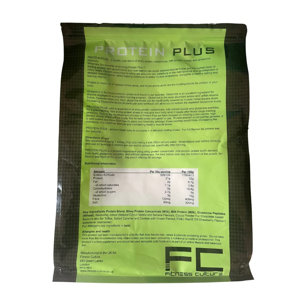 Fitness Culture Protein Plus, Whey Protein Powder with Added Glutamine, Immune and Digestive System Support Generic buy supplements canada