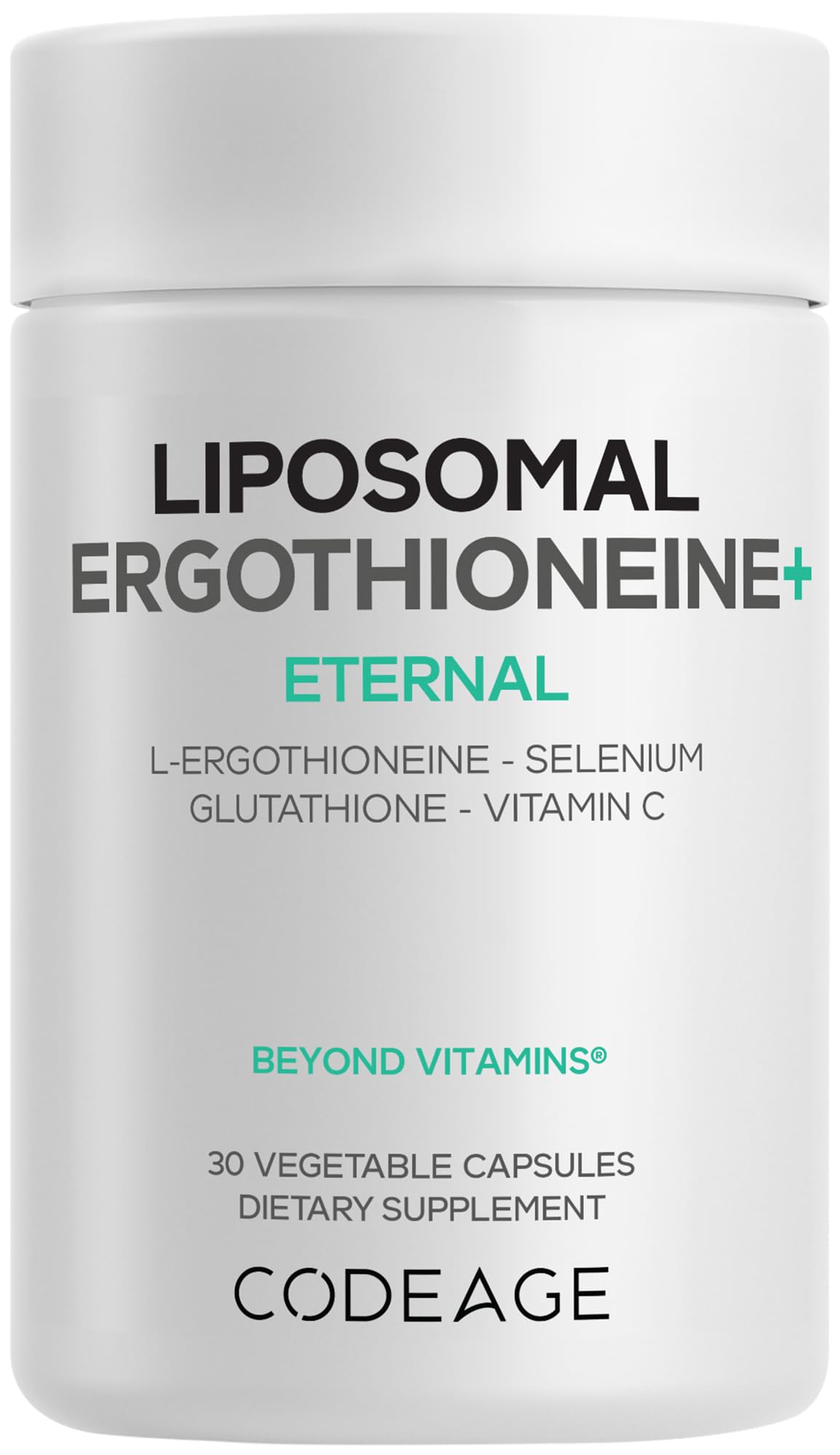 Codeage Liposomal Ergothioneine+ Supplement - L-Ergothioneine, L-Glutathione, Vitamin C, Selenium, Phospholipid Complex - Healthy Aging & Antioxidant - Vegan, Non-GMO, Soy-Free – 30 Capsules Codeage buy supplements canada