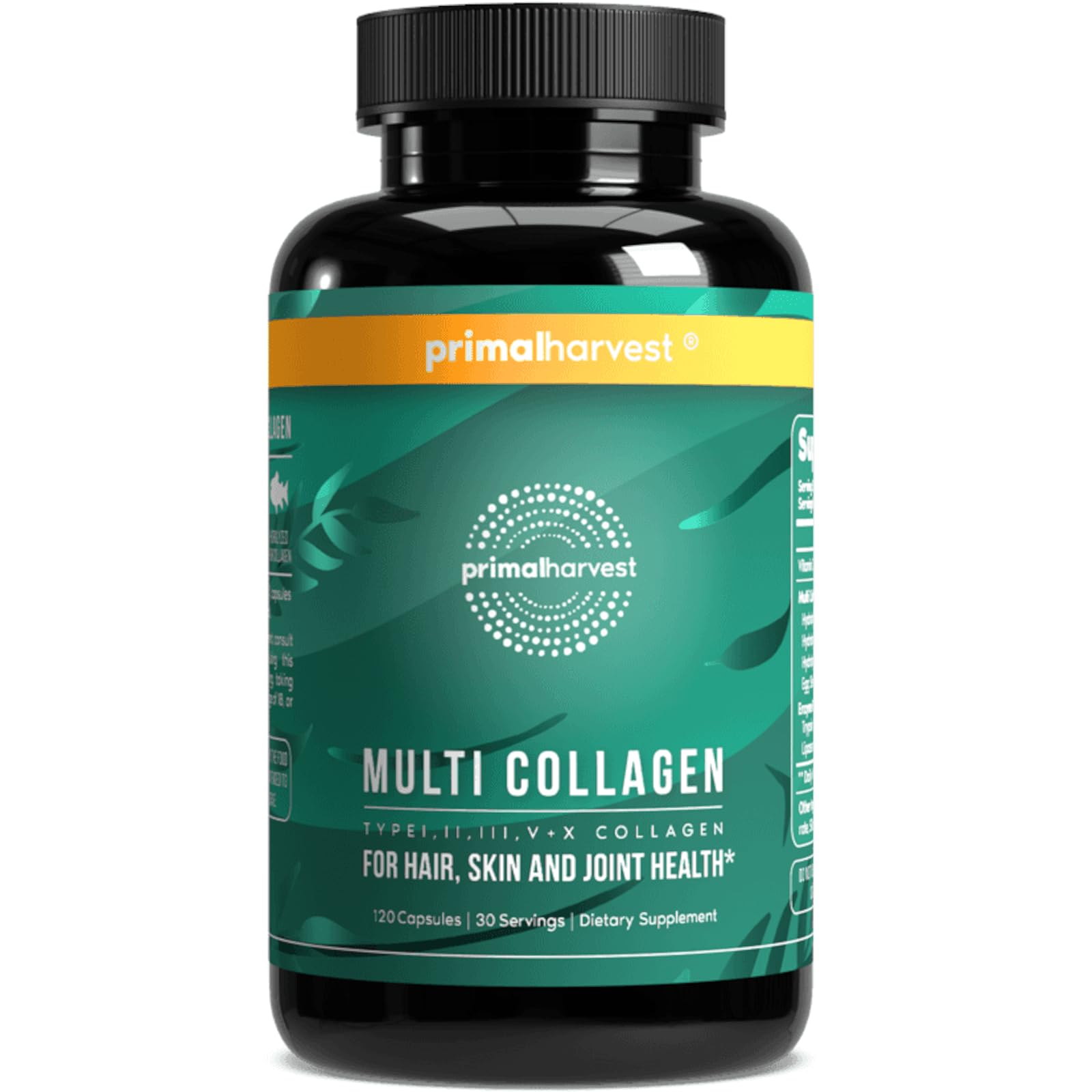 Primal Harvest Multi Collagen Pills for Women and Men (Type I, II, III, V, X) 120 Capsules w/Vitamin C for Hair, Skin, Nails Primal Harvest buy supplements canada