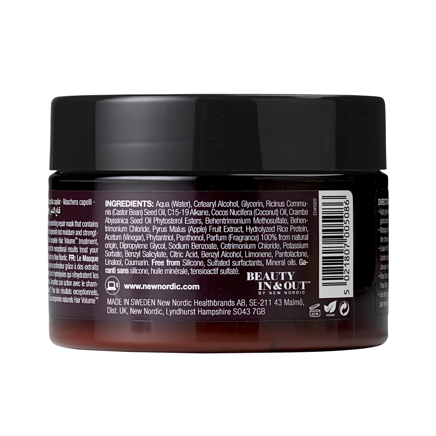 NEW NORDIC Hair Volume Repair Mask for Dry Damaged Hair & Natural Growth, Rebuild Moisture Balance, Volumize & Strengthen, 10 oz NEW NORDIC buy supplements canada