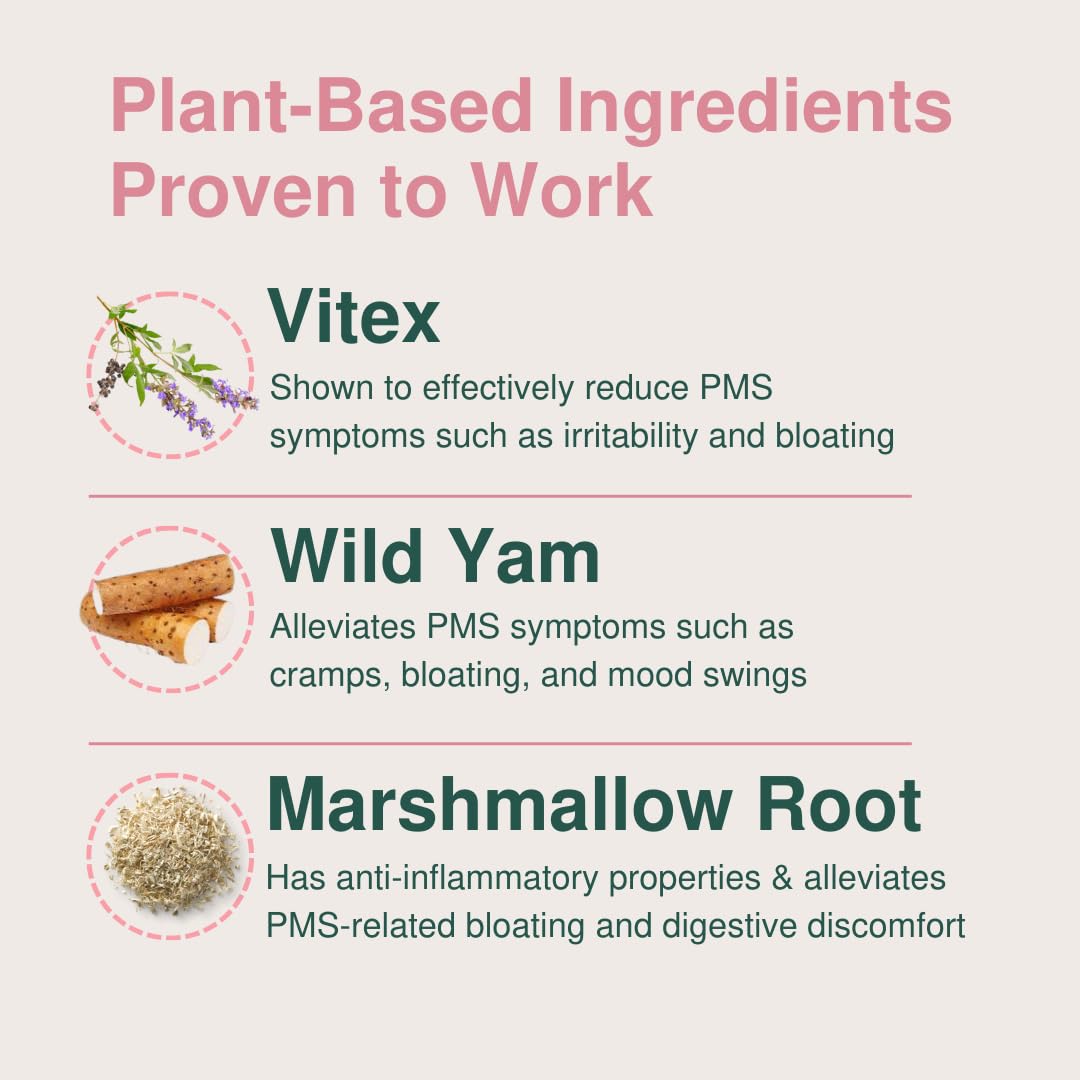 Glow Botanica | Period SOS - Real Wild Yam Cream for PMS Symptom Relief - Topical Supplement Glow Botanica buy supplements canada