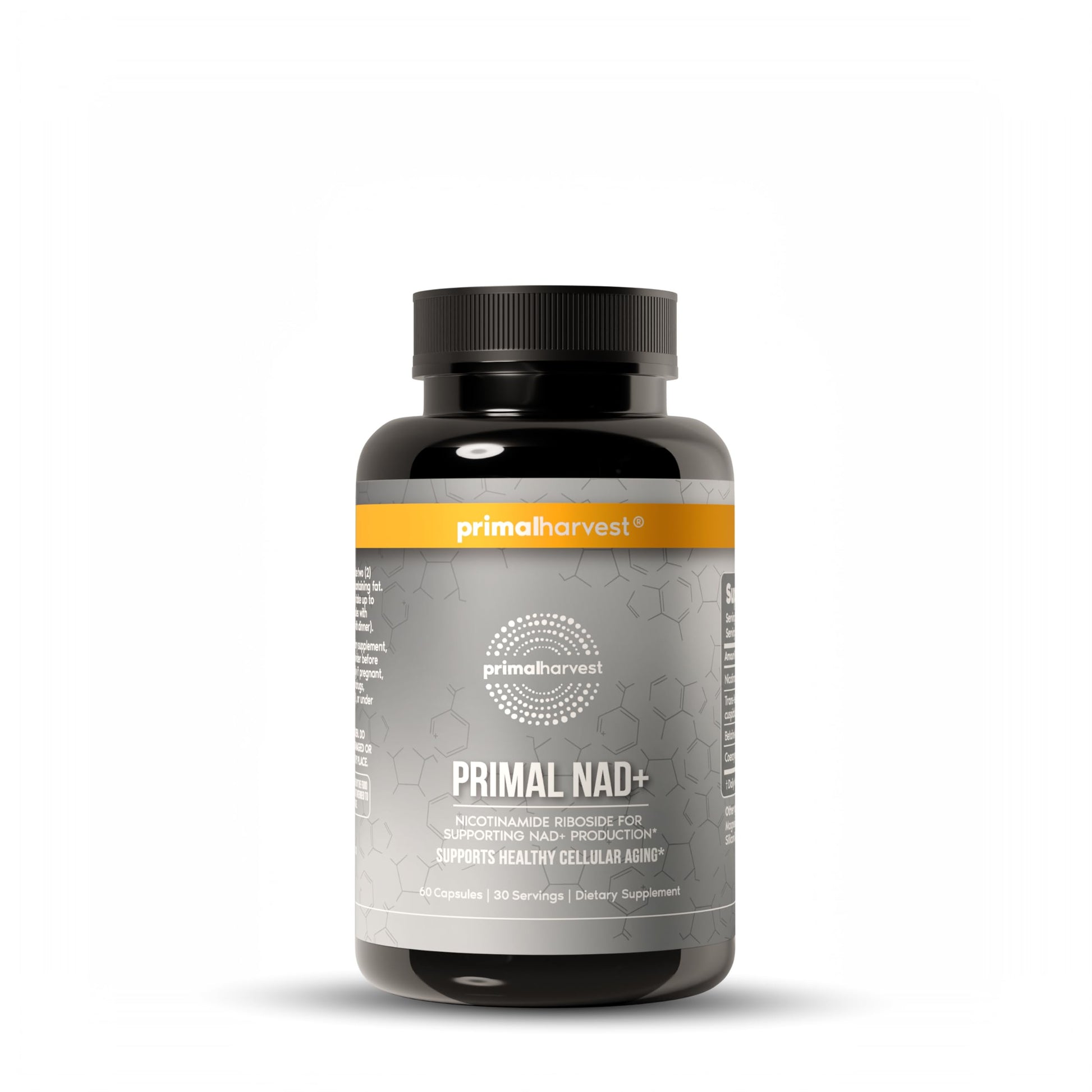 Primal Harvest NAD+ Supplement: Nicotinamide Riboside, Trans-Resveratrol, Betaine, CoQ10, NAD Supplements for Cellular Health, Energy, and Mitochondrial Support (60 Count (1 Pack) Primal Harvest buy supplements canada