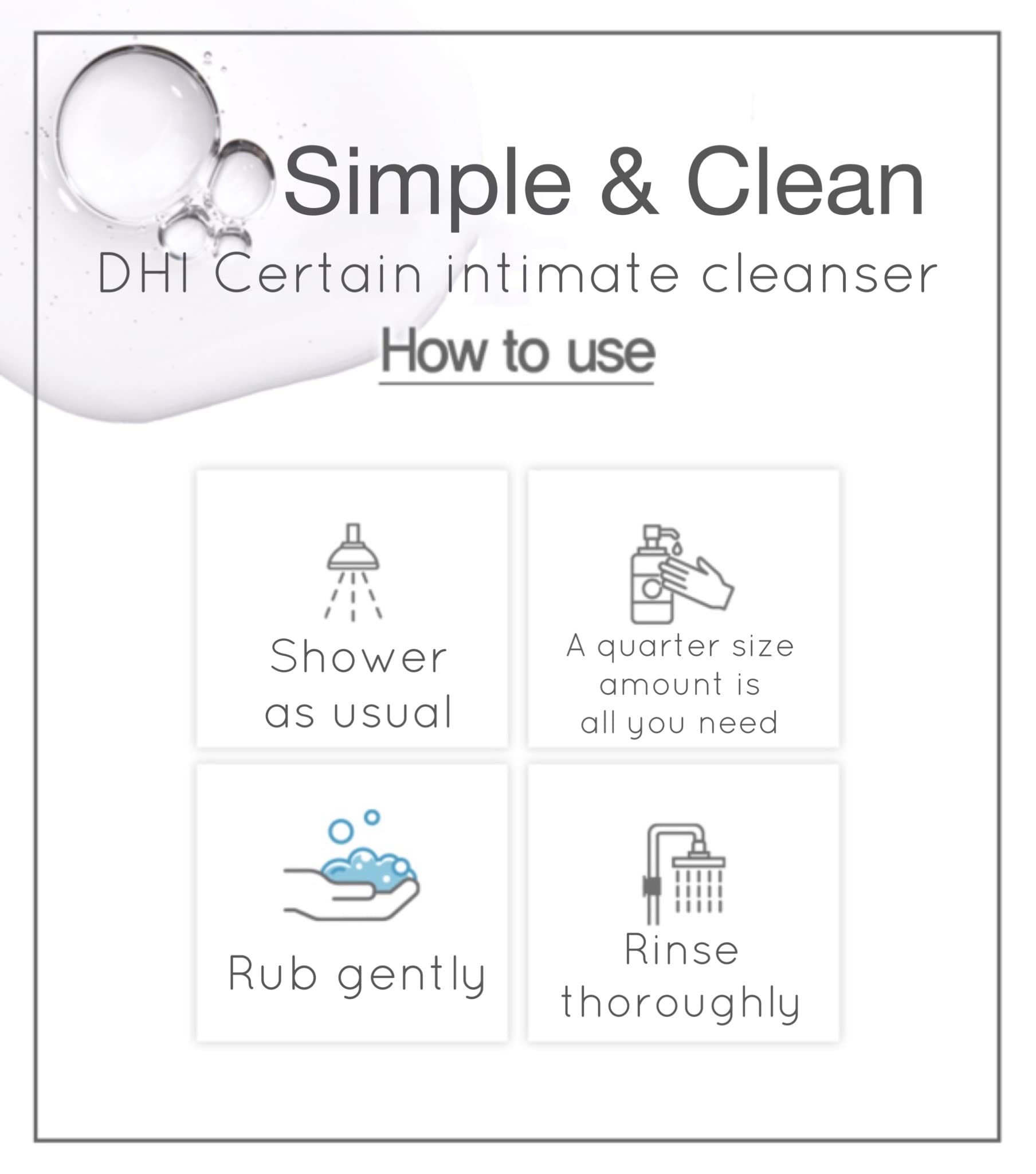 DHI PROBIOTIC Certain Intimate Wash for Men with 3 kinds of probiotics plus 20 Premium Natural DHI buy supplements canada