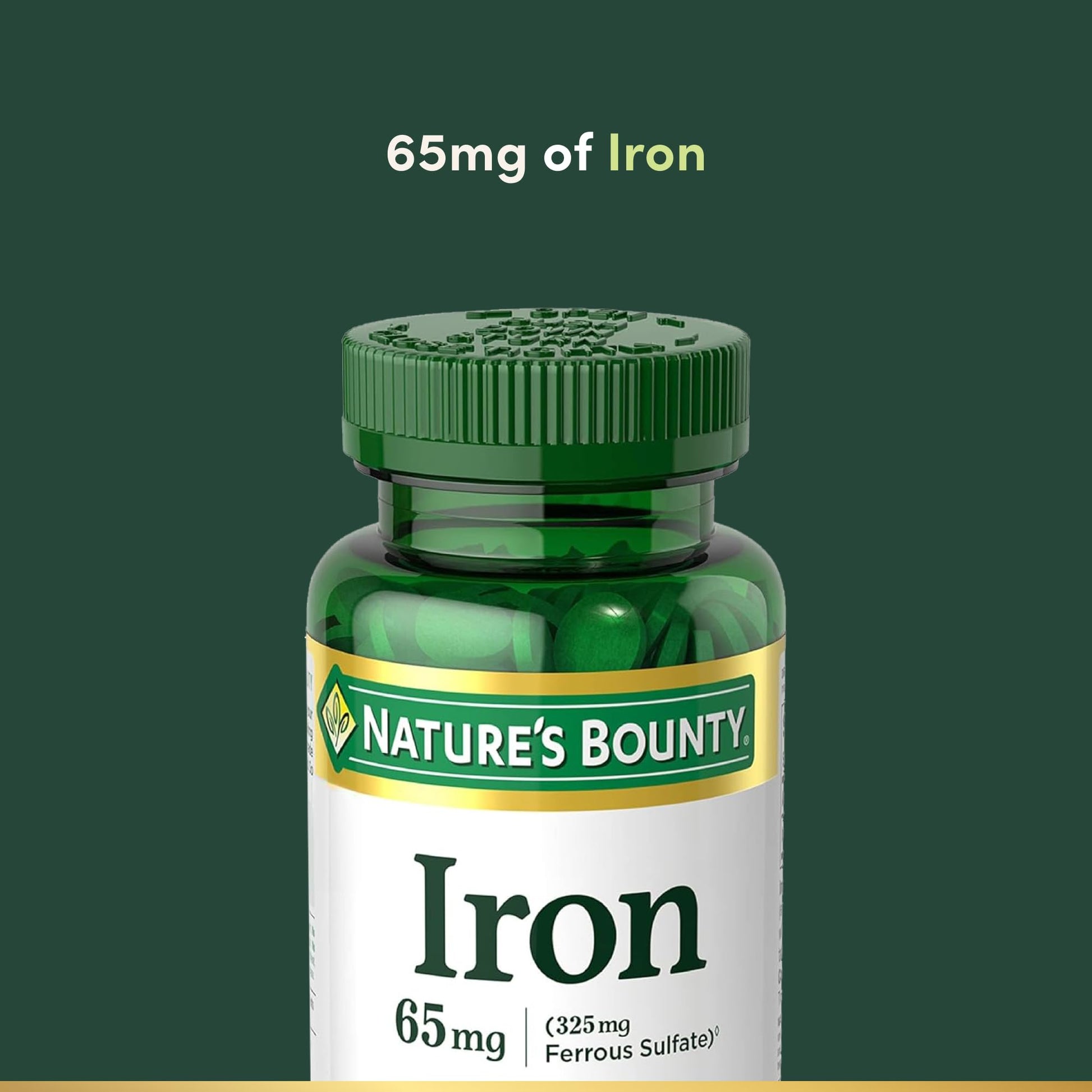 Nature’s Bounty Iron 65mg, 325 mg Ferrous Sulfate, Cellular Energy Support, Promotes Normal Red Blood Cell Production Nature's Bounty buy supplements canada