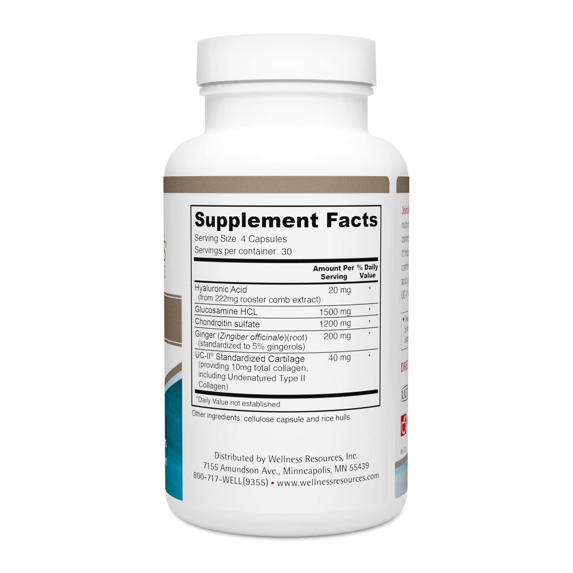 Wellness Resources JointAll - Joint Support Supplement with Natural Hyaluronic Acid, UC-II Collagen, Glucosamine, Chondroitin for Joint Strength and Comfort (120 Capsules) … Wellness Resources buy supplements canada