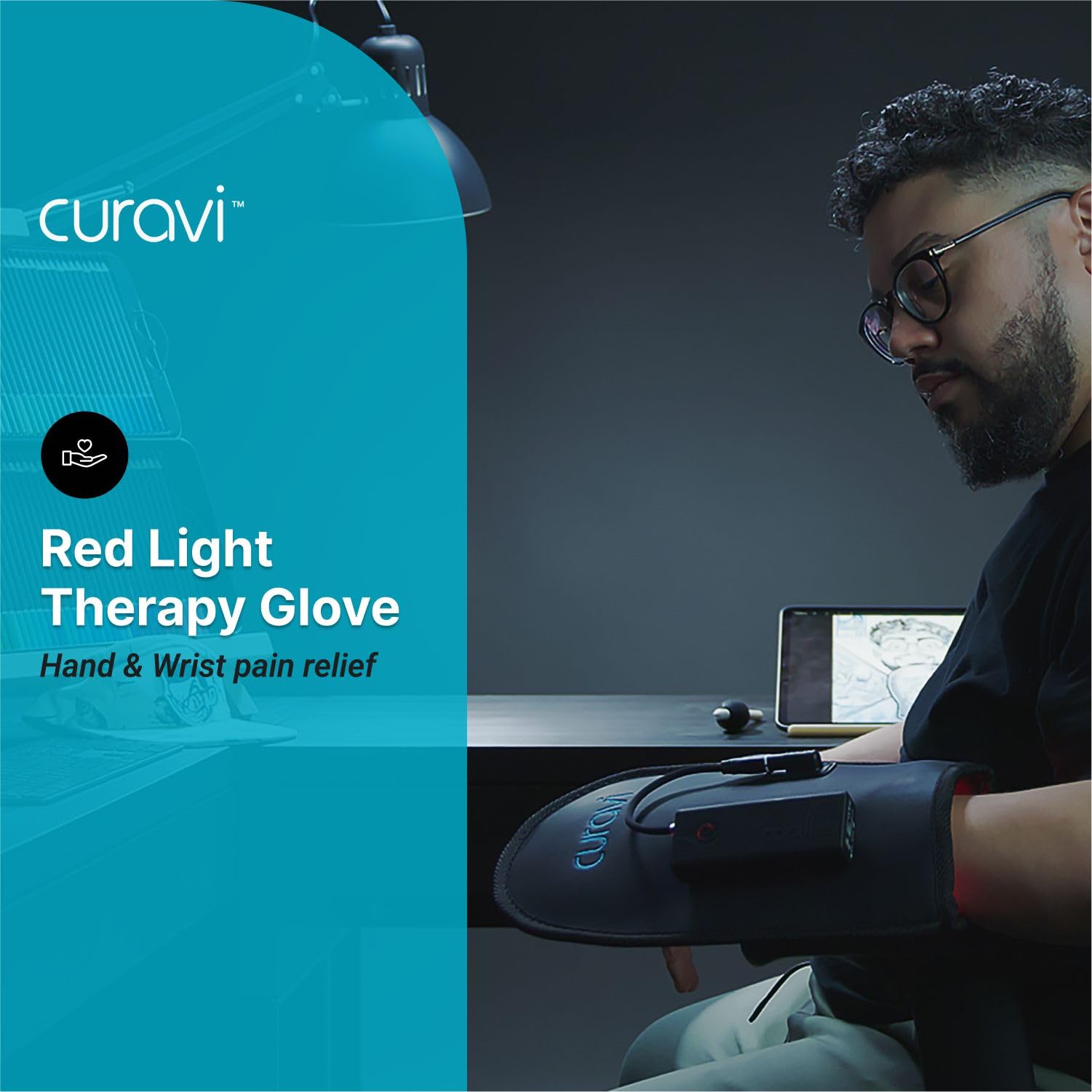 CURAVI Wellness Glove - Enhanced Comfort & Support for Hands and Wrists with Advanced Red CURAVI buy supplements canada