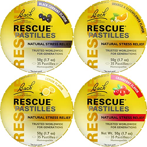 Bach RESCUE Pastilles Variety Pack Natural Stress Relief Lozenges RESCUE buy supplements canada