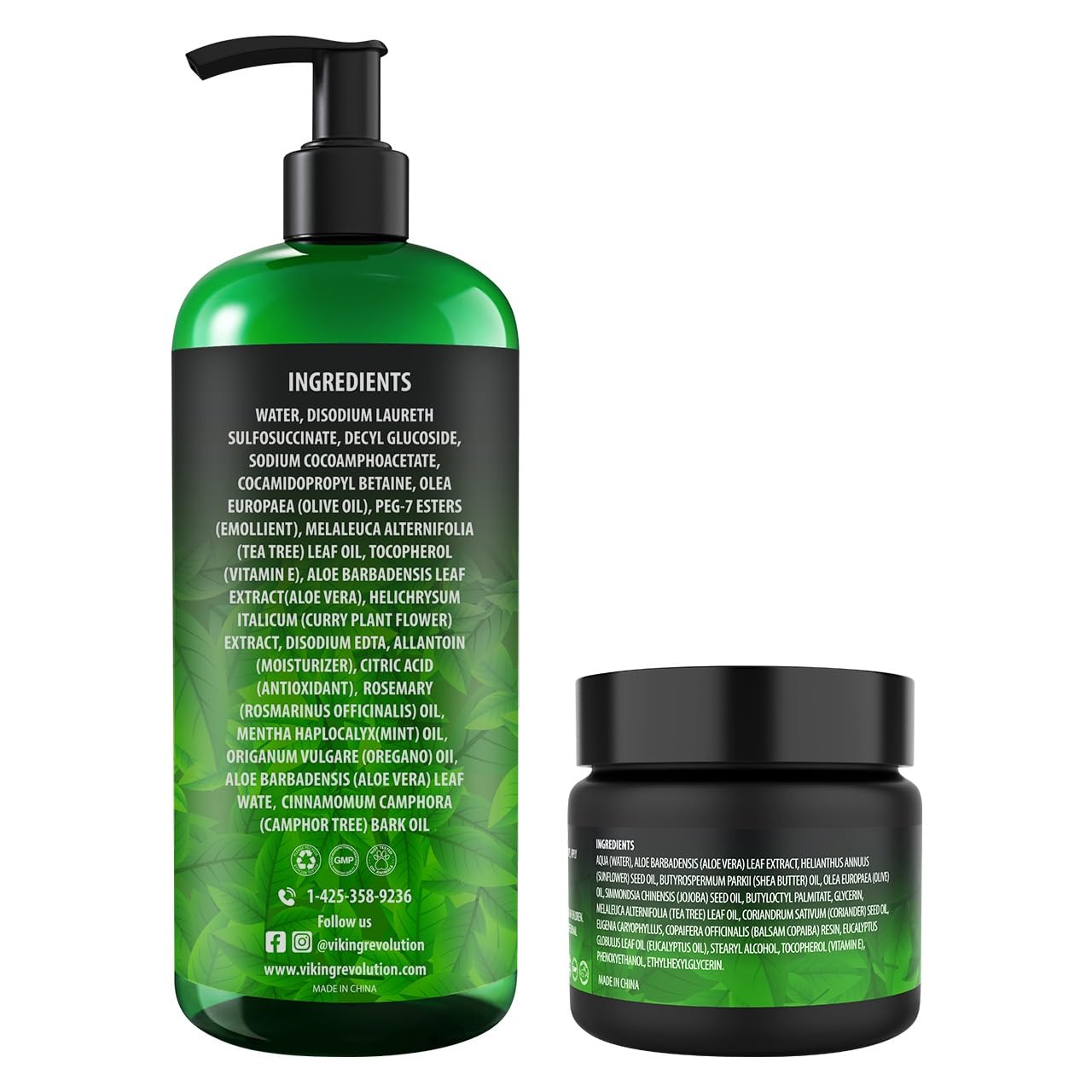 Viking Revolution Skin Cleaning Agent Tea Tree Kit for Men - Tea Tree Oil Set with Body Viking Revolution buy supplements canada